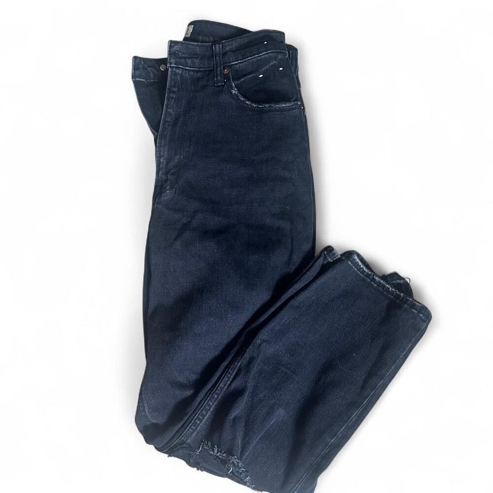 Black women's‎ size 2 Abercrombie & Fitch distressed EUC Jeans Denim